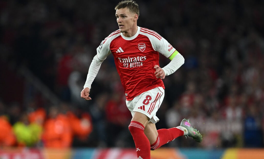 主将マルティン・ウーデゴールにバルセロナ行きの噂？アーセナルは8000万ポンド以上を要求へ